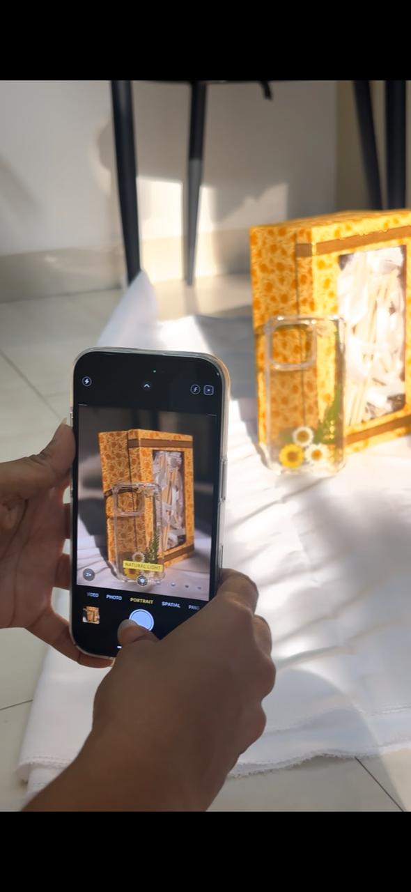 Photographing a Sataashu resin phone case